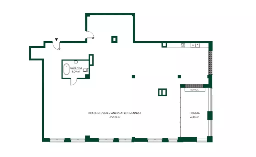 Duży lokal open space w katowicach, biuro w katowicach, duże pomieszczenia do własnej aranżacji
