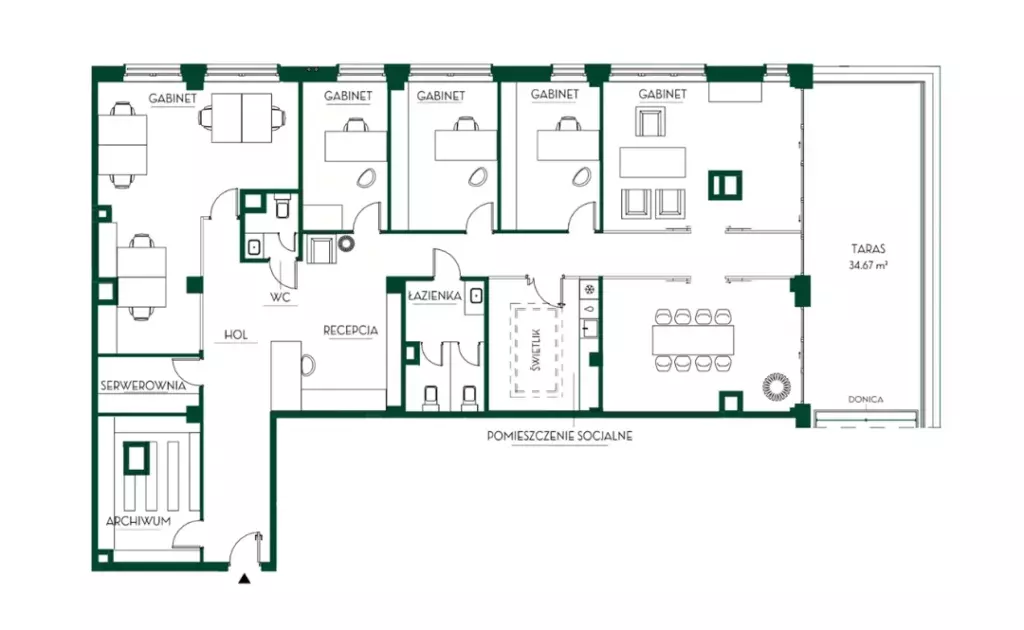 Duży lokal open space w katowicach, biuro w katowicach, duże pomieszczenia do własnej aranżacji
