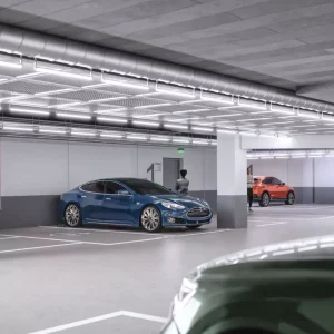 Parking podziemny w Damrota Garden, Apartamenty z serwisem, Penthouse Katowice, Penthaus Katowice, Damrota Garden,
